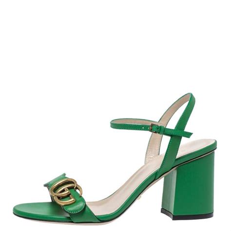 gucci green sandal heels|Gucci sandals neiman marcus.